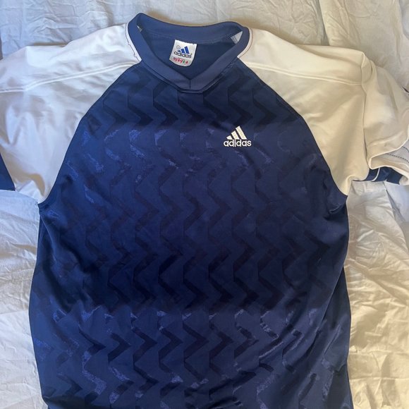 Mens Adidas Soccer Jersey, Size L, Blue/white - Picture 1 of 4